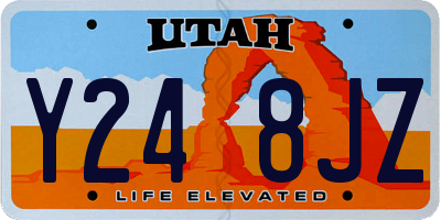 UT license plate Y248JZ