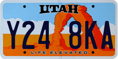 UT license plate Y248KA