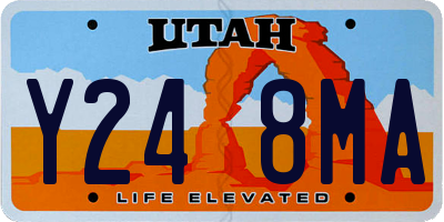 UT license plate Y248MA