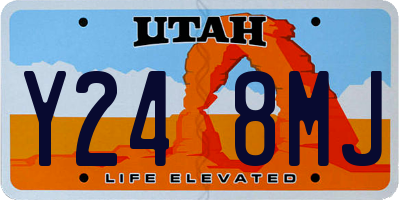 UT license plate Y248MJ
