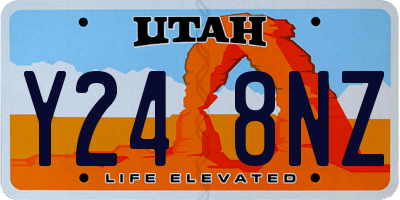 UT license plate Y248NZ