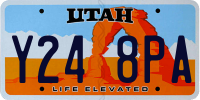 UT license plate Y248PA
