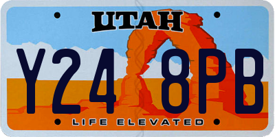 UT license plate Y248PB