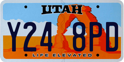 UT license plate Y248PD