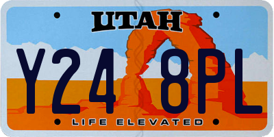 UT license plate Y248PL