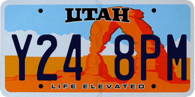 UT license plate Y248PM