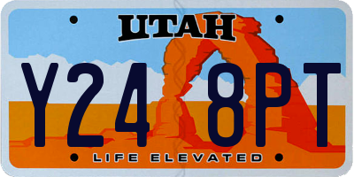 UT license plate Y248PT