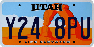 UT license plate Y248PU