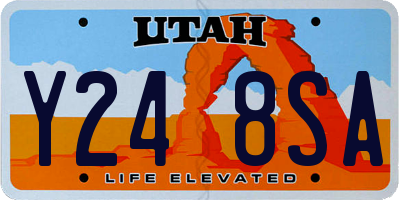UT license plate Y248SA