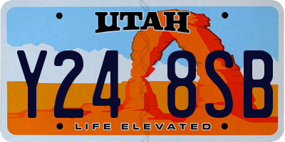 UT license plate Y248SB