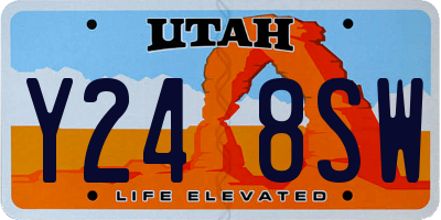 UT license plate Y248SW
