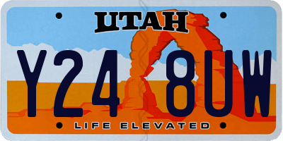 UT license plate Y248UW