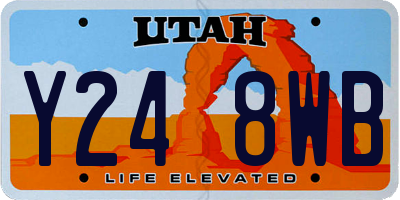 UT license plate Y248WB