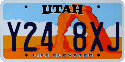 UT license plate Y248XJ