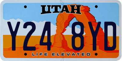 UT license plate Y248YD