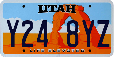 UT license plate Y248YZ