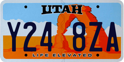 UT license plate Y248ZA