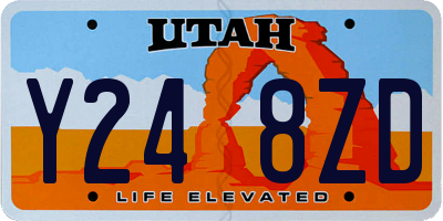 UT license plate Y248ZD