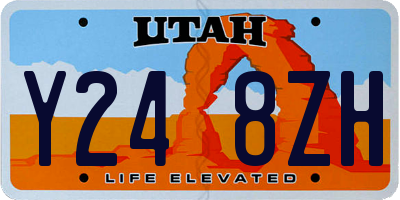 UT license plate Y248ZH