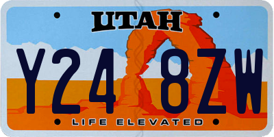 UT license plate Y248ZW