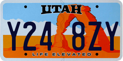 UT license plate Y248ZY