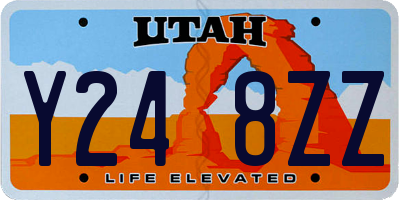 UT license plate Y248ZZ