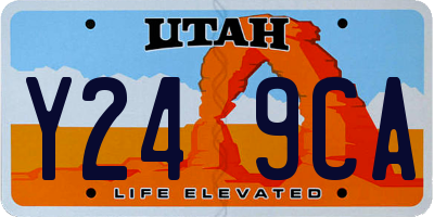 UT license plate Y249CA