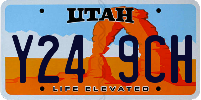 UT license plate Y249CH