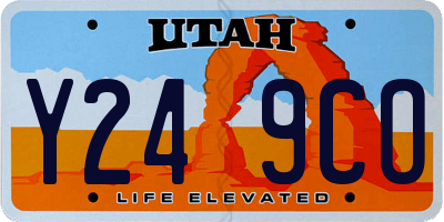 UT license plate Y249CO