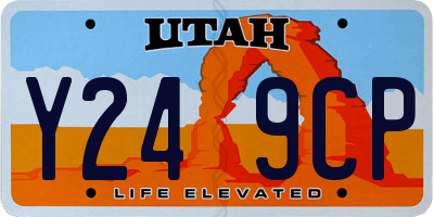 UT license plate Y249CP