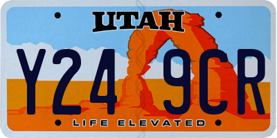 UT license plate Y249CR