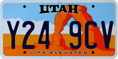 UT license plate Y249CV