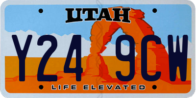 UT license plate Y249CW