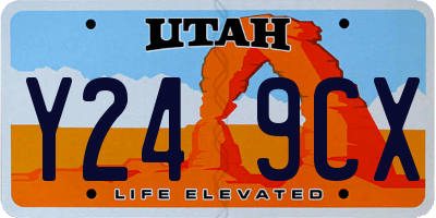 UT license plate Y249CX