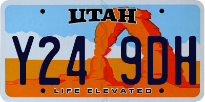 UT license plate Y249DH