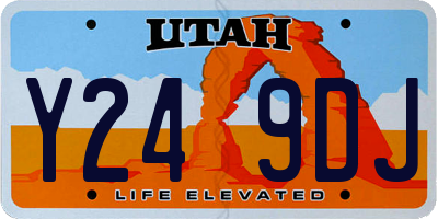 UT license plate Y249DJ