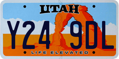UT license plate Y249DL