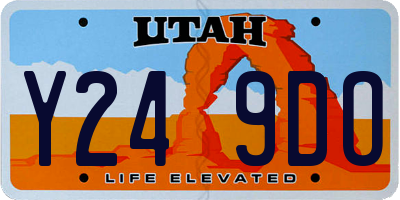 UT license plate Y249DO