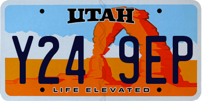 UT license plate Y249EP