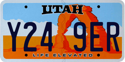UT license plate Y249ER