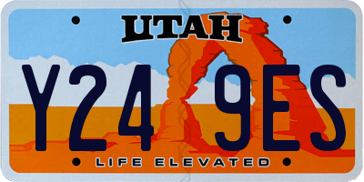 UT license plate Y249ES