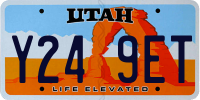 UT license plate Y249ET