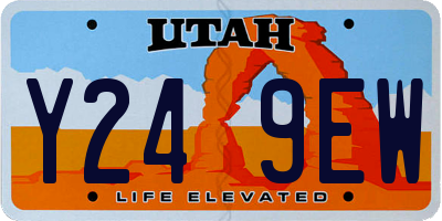 UT license plate Y249EW