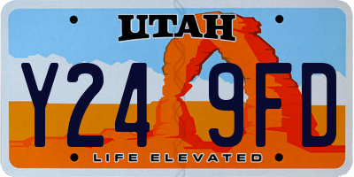 UT license plate Y249FD