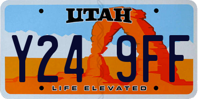 UT license plate Y249FF