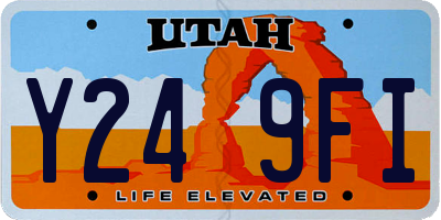 UT license plate Y249FI
