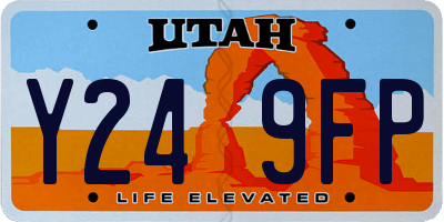 UT license plate Y249FP
