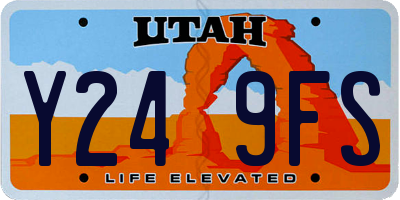 UT license plate Y249FS