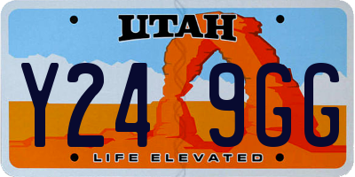 UT license plate Y249GG