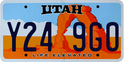 UT license plate Y249GO